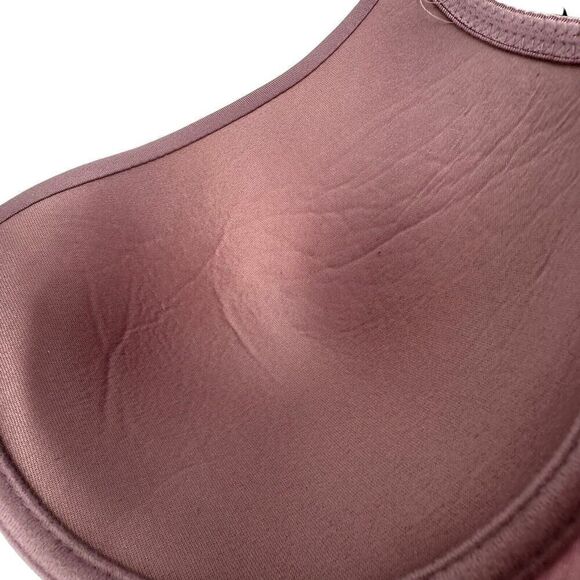 Just Be Bra Size 38D Underwire Purple Back Closure Lightly Padded Classic Opaque - Picture 7 of 9